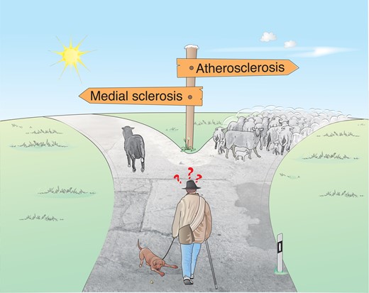 Editors’ and peer reviewers’ dilemma. Medial sclerosis and arteriosclerosis-atherosclerosis are two different paths ahead. As aptly stated by Robert Grubbs: ‘When you reach a fork in the road – take it!’ (quoted in Nature 24.2.2022).