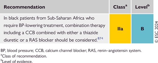Recommendations for managing hypertension in different ethnic groups