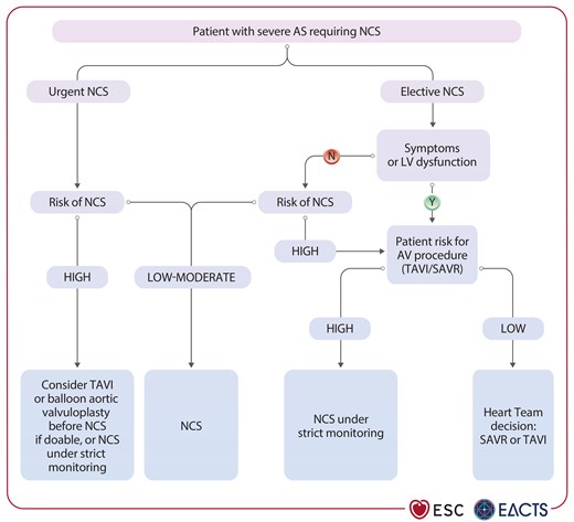 Management of non-cardiac surgery in patients with severe aortic stenosis.