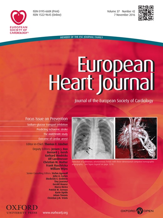 European Heart Journal Cover Image for Volume 37, Issue 42
