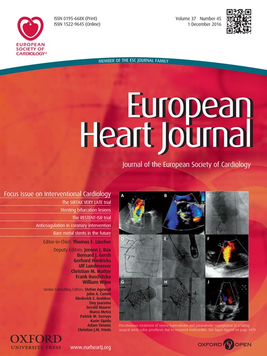 European Heart Journal Cover Image for Volume 37, Issue 45