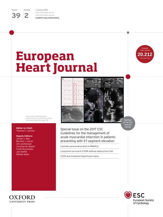 European Heart Journal Cover Image for Volume 39, Issue 2