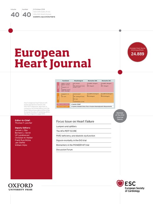 European Heart Journal Cover Image for Volume 40, Issue 40