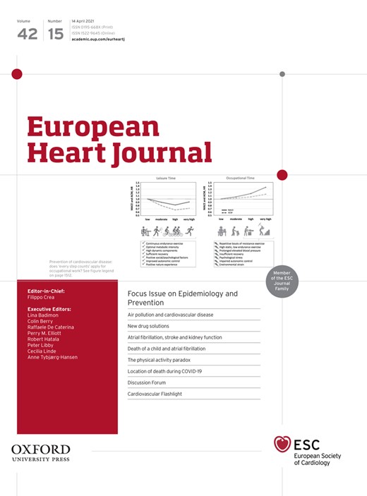 European Heart Journal Cover Image for Volume 42, Issue 15