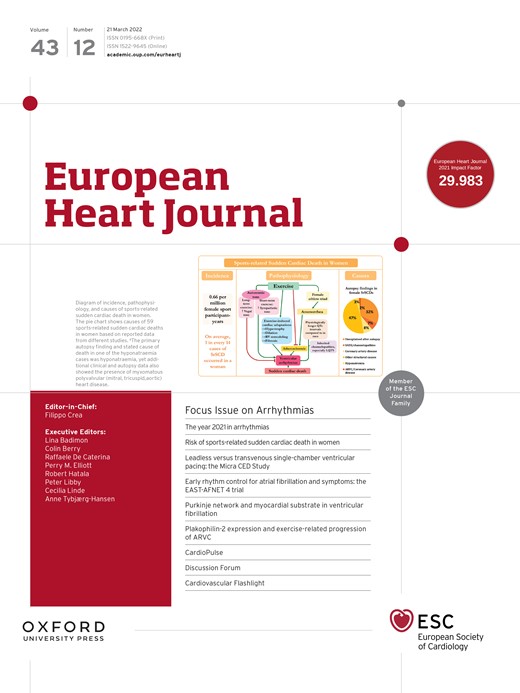 European Heart Journal Cover Image for Volume 43, Issue 12