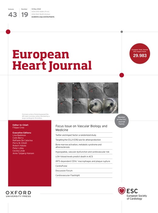 European Heart Journal Cover Image for Volume 43, Issue 19