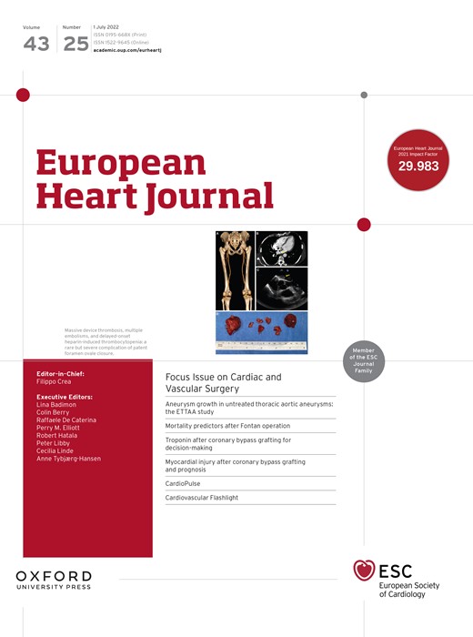 European Heart Journal Cover Image for Volume 43, Issue 25