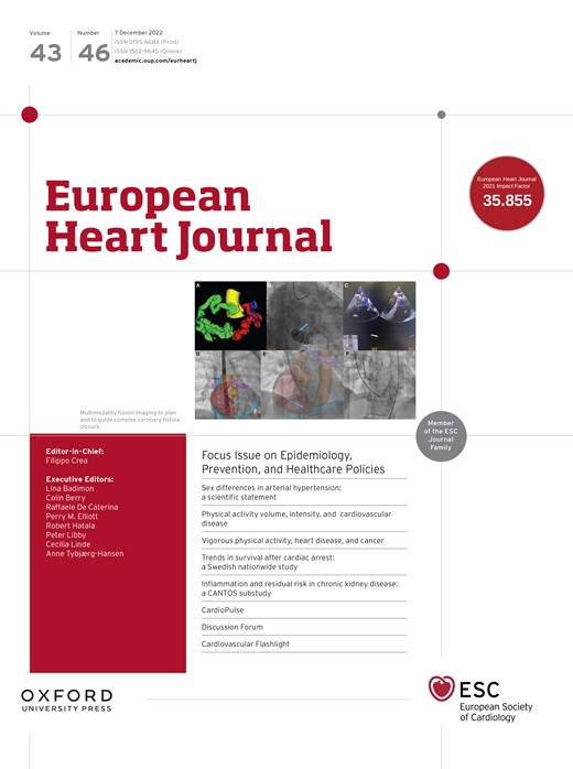European Heart Journal Cover Image for Volume 43, Issue 46