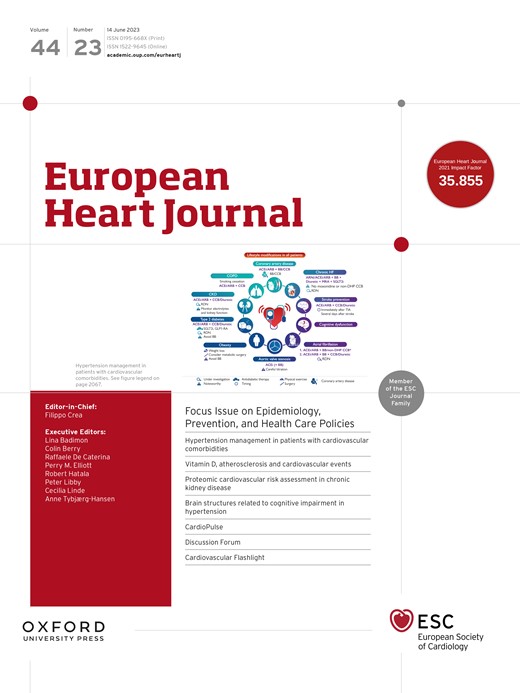 European Heart Journal Cover Image for Volume 44, Issue 23