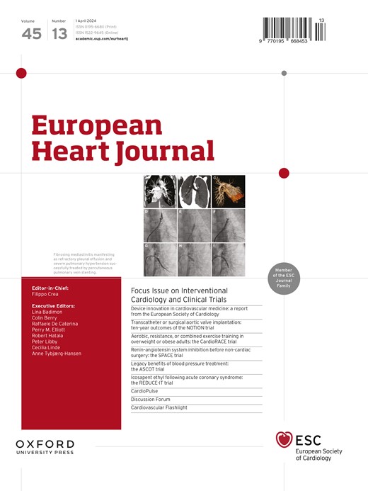 European Heart Journal Cover Image for Volume 45, Issue 13