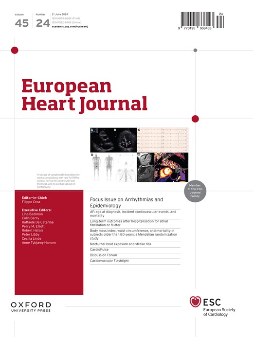 European Heart Journal Cover Image for Volume 45, Issue 24