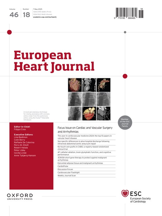 European Heart Journal Cover Image for Volume 46, Issue 18