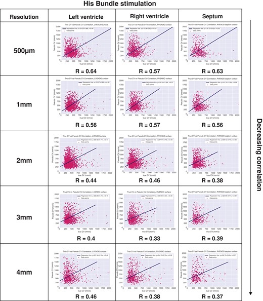 Correlation coefficients between mapped 3D CV and 2D CV. CV, conduction velocity; 2D, two-dimensional; 3D, three-dimensional.
