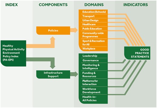 The Physical Activity Environment Policy Index (PA-EPI) Framework