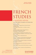 French Studies Cover Image