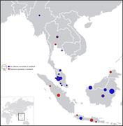 Geographical distribution of mitogenomes assembled in this work (60 mitogen...
