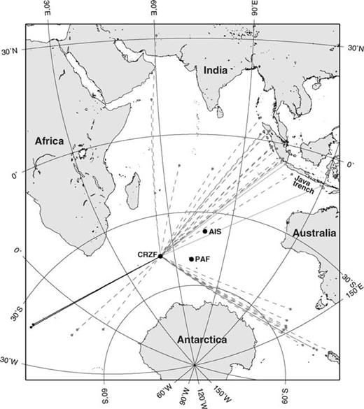 Same as Fig. 2, but for the events recorded at CRZF.
