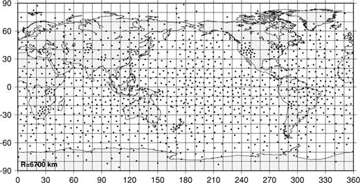 The node configuration obtained for the random start configuration shown in Fig. 2.