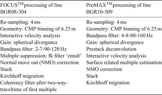 Processing of the MCS lines.