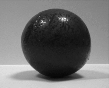 A spherical shale sample from the North West Shelf in Western Australia.
