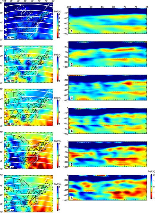 Same as Fig. 11 but for the eastern US. Zoom in version from 0 to 400 km can be found in Supporting Information Fig. S4.