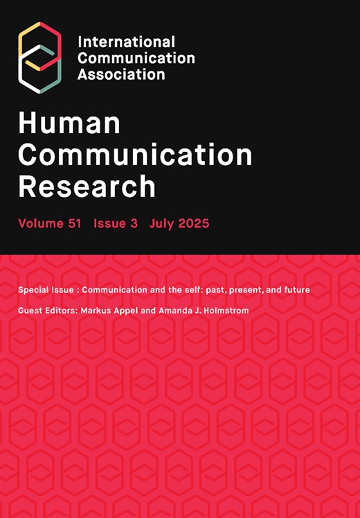 Communication and the self: past, present, and future | Human ...