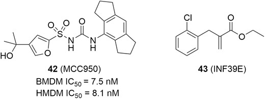 NLRP3 inhibitors for potential IBD therapies.
