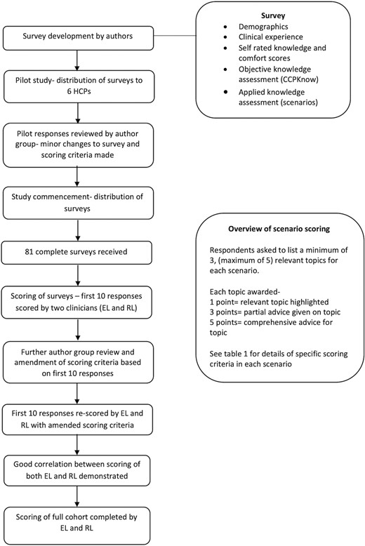 Flowchart of survey development and scoring..