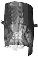 Simulation of the reimplantation model over the full cardiac cycle.