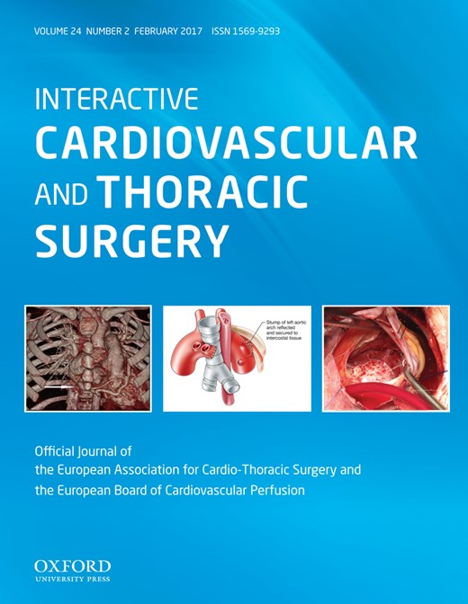 Interactive CardioVascular and Thoracic Surgery Cover Image for Volume 24, Issue 2