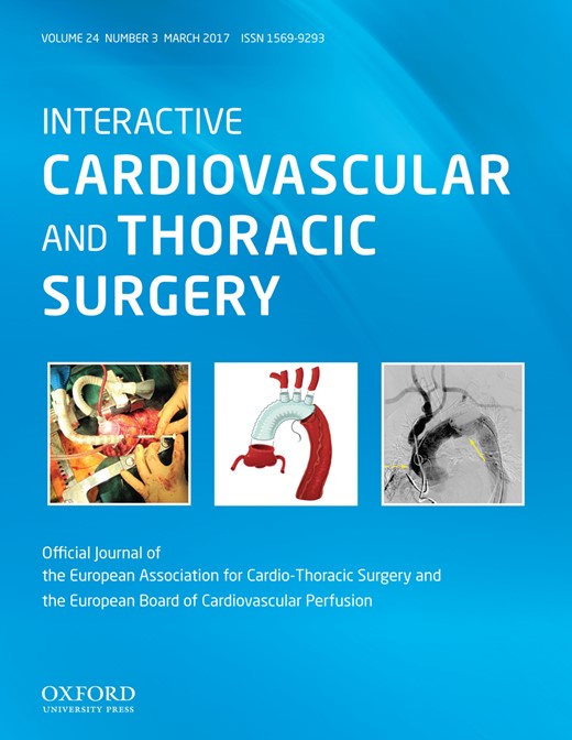 Interactive CardioVascular and Thoracic Surgery Cover Image for Volume 24, Issue 3