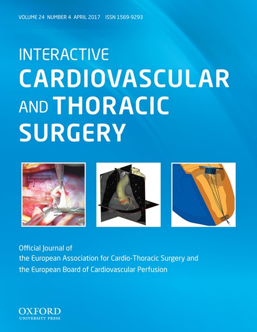 Interactive CardioVascular and Thoracic Surgery Cover Image for Volume 24, Issue 4