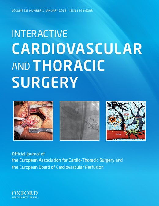 Interactive CardioVascular and Thoracic Surgery Cover Image for Volume 26, Issue 1