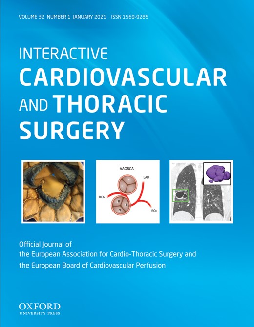 Interactive CardioVascular and Thoracic Surgery Cover Image for Volume 32, Issue 1