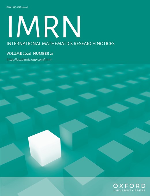 Volume Board Volume 2026 Issue 21 | International Mathematics Research Notices ...