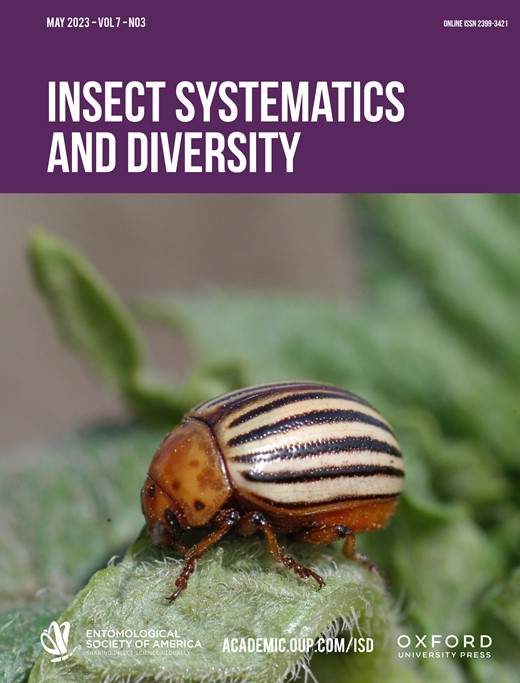 Insect Systematics and Diversity Cover Image for Volume 7, Issue 3