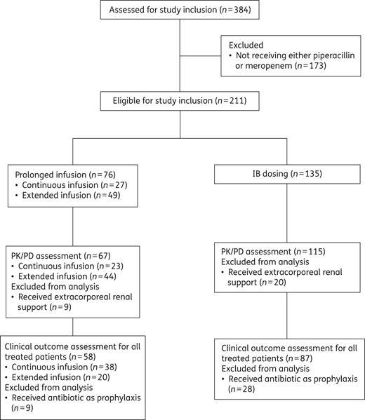 Study flow chart demonstrating the number of patients who were included and excluded in each stage of the planned analysis.