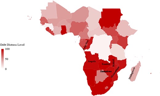 Countries in the Belt of Distress Are Among the Most Distressful Countries in the SSA. Source: Authors’ calculations, using IMF data, and Ministry of Finances, Central Banks and National Statistics Offices of the countries in sub-Saharan Africa.