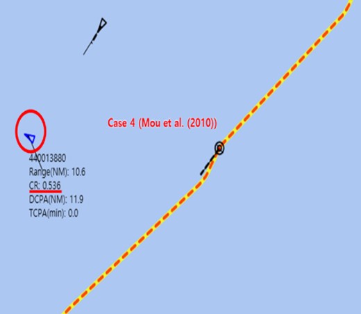 The situation at the sailing distance of 7.5 km (Fig. 24a) in Case 4.