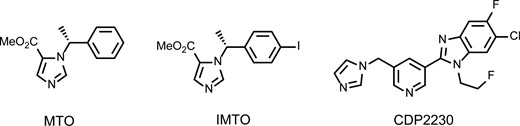 Structural formulae for MTO, IMTO, and CDP2230.