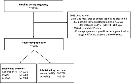 Flowchart of selection of the study population.