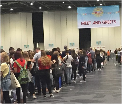 Queues for Vlogger “Meet and Greets,” Summer in the City London 2017