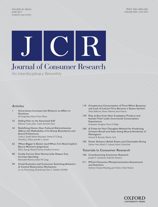 Volume 44 Issue 1 Journal Of Consumer Research Oxford Academic Volume 44 Issue 1 Journal Of Consumer Research Oxford Academic
