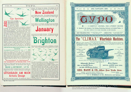 Page Spread Illustrating An Essay On New Zealands First Typographer Written By Don McKenzie Page Spread Illustrating An Essay On New Zealands First Typographer Written By Don McKenzie