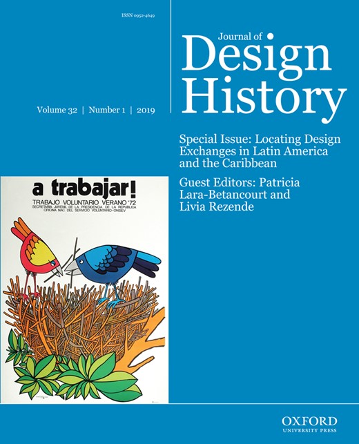 Journal of Design History Cover Image for Volume 32, Issue 1