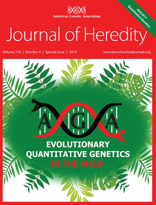 Journal of Heredity Cover Image for Volume 110, Issue 4