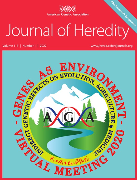 Journal of Heredity Cover Image for Volume 113, Issue 1