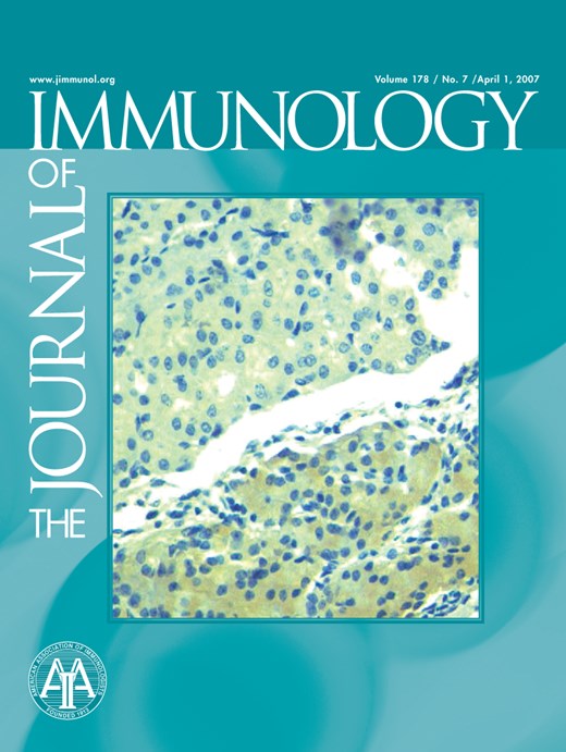 The Journal of Immunology Cover Image for Volume 178, Issue 7