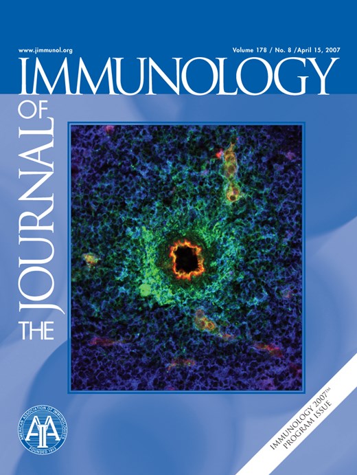 The Journal of Immunology Cover Image for Volume 178, Issue 8