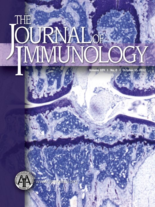 The Journal of Immunology Cover Image for Volume 189, Issue 8